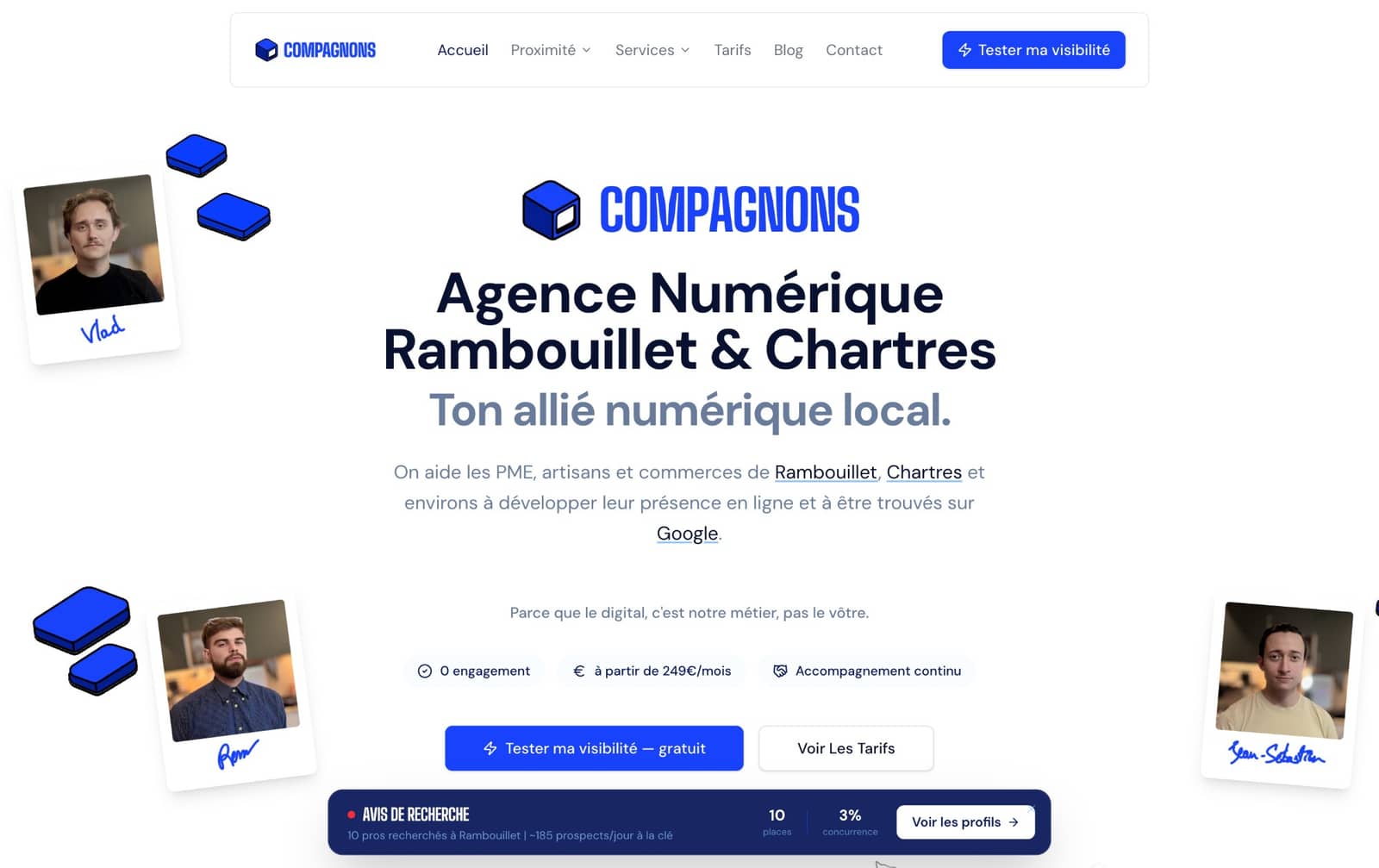 Page d'accueil Compagnons du Numérique
