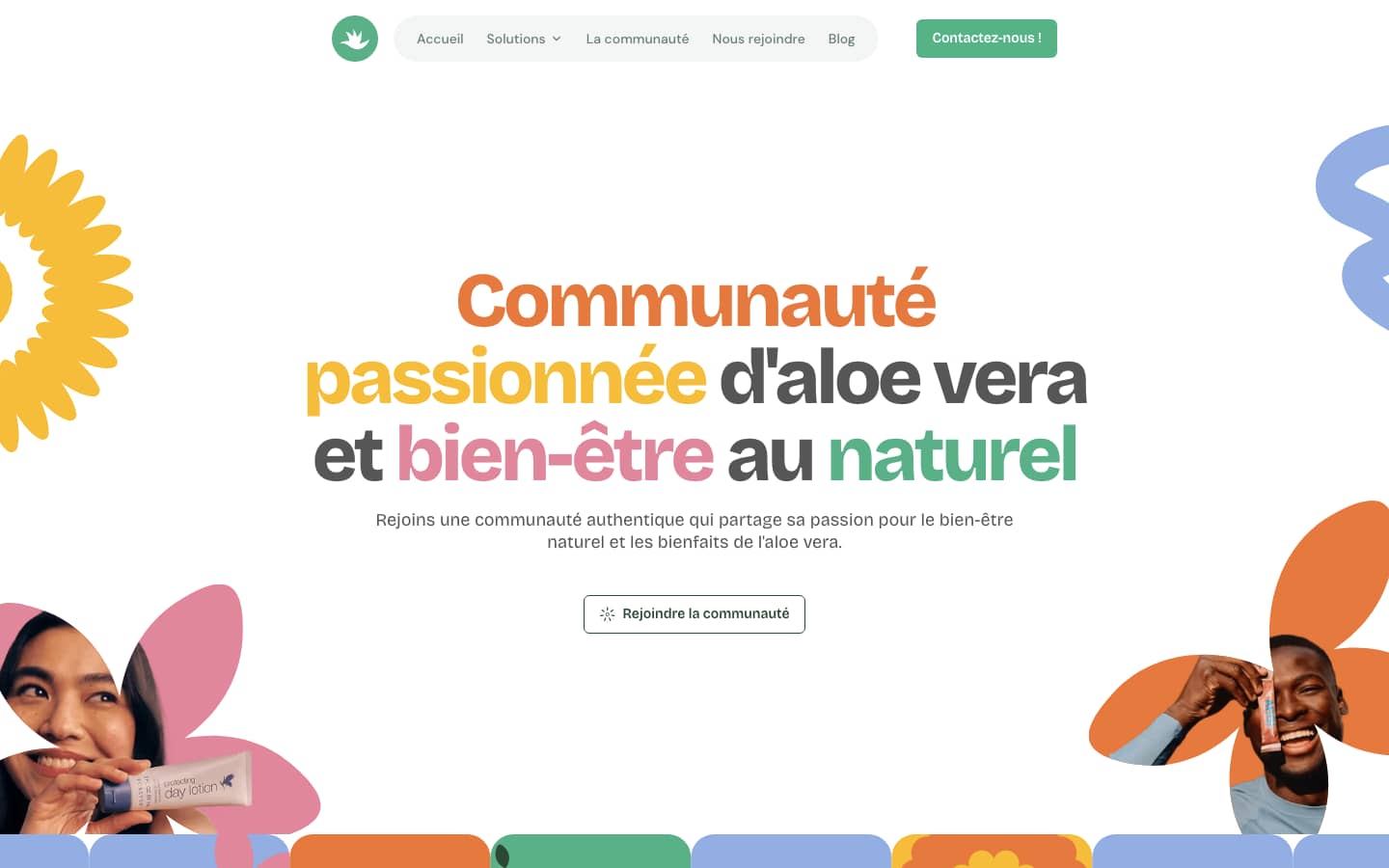 Capture du site Naturellement Aloé