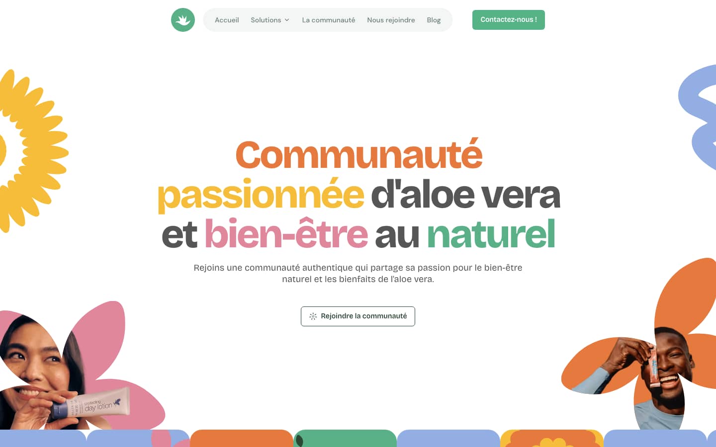 Page d'accueil Naturellement Aloé en production